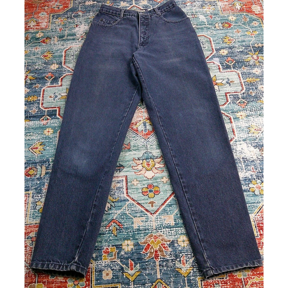 Vintage County Seat Mom Jeans Relaxed High Rise Dark Wash-Women's 7/8